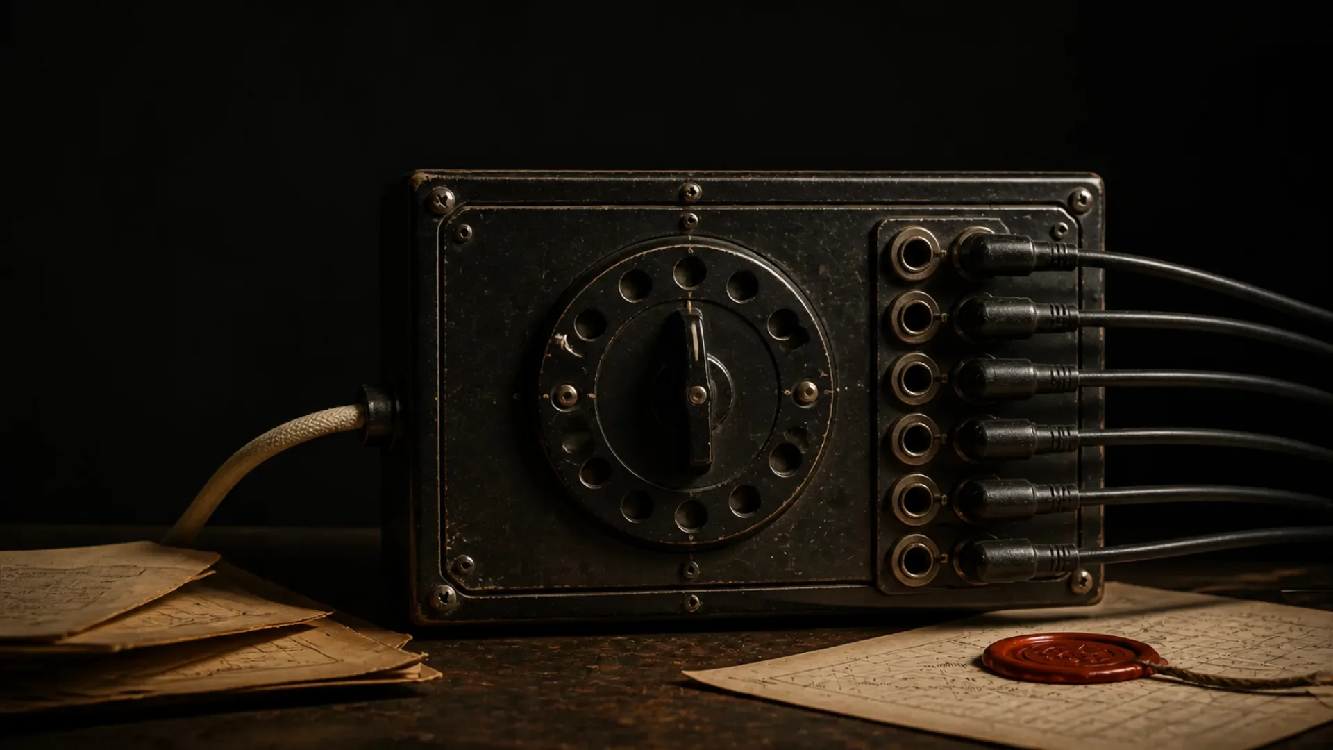 A vintage routing instrument accepts one input and distributes work across multiple outputs